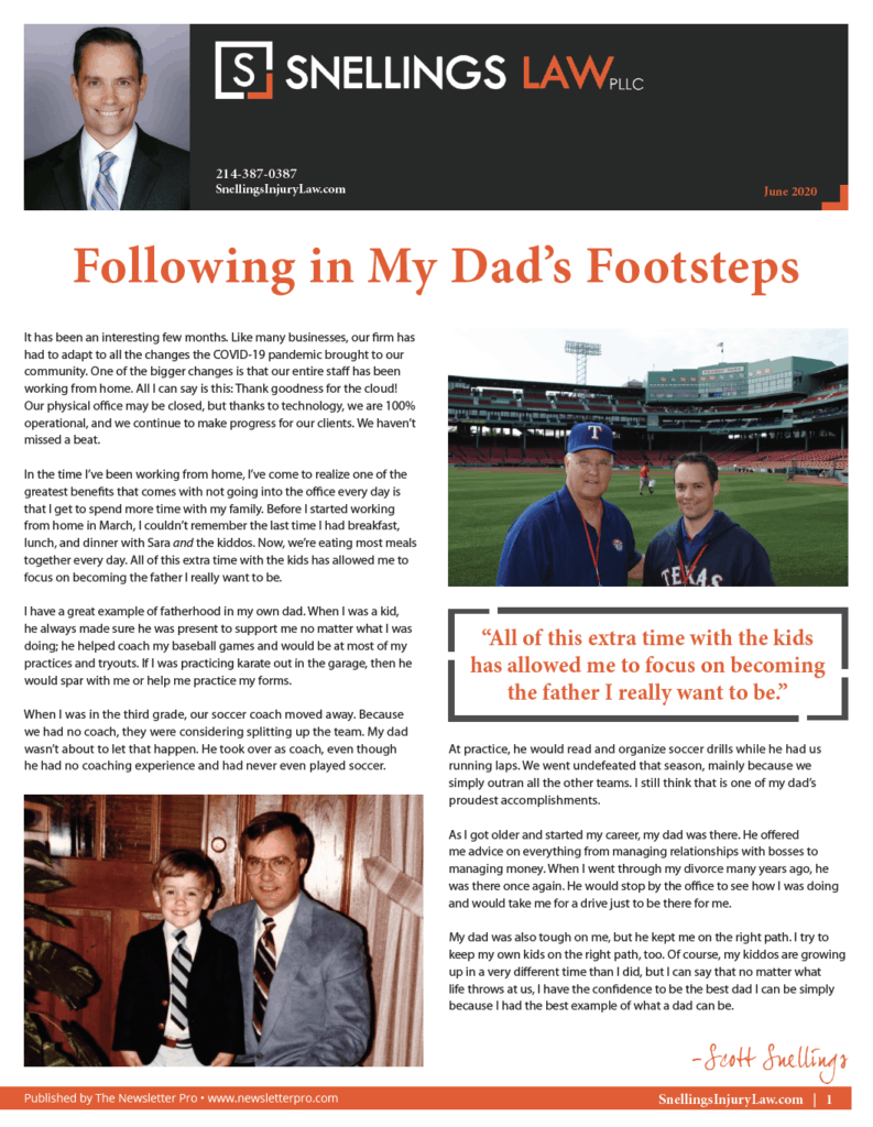 a newspaper with a picture of a man and a boy