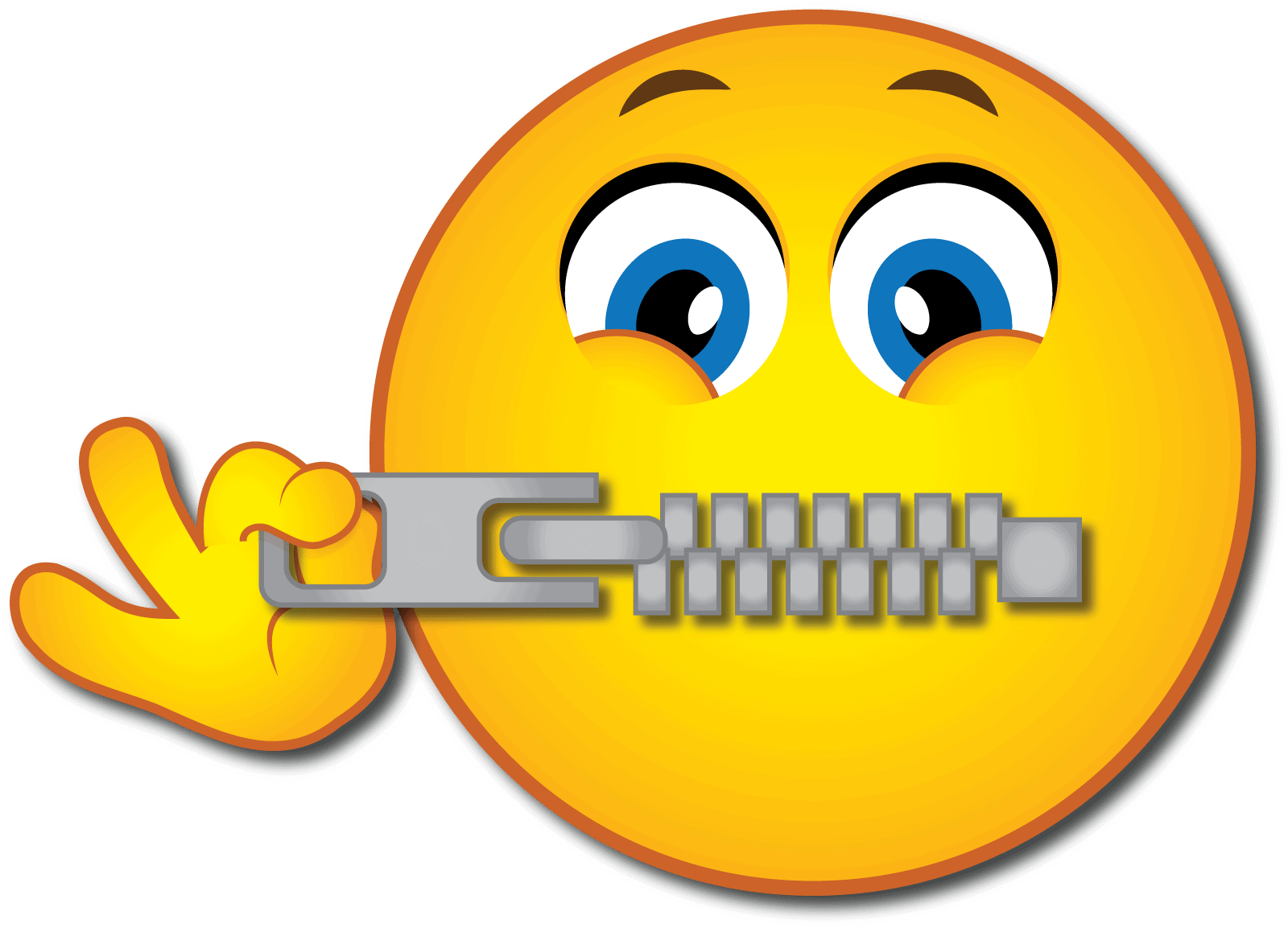 Zipper Mouth EMoji Vector 01