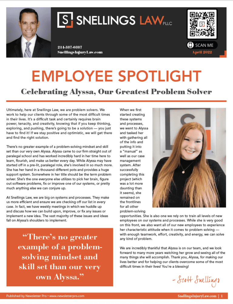 a newspaper with a woman smiling