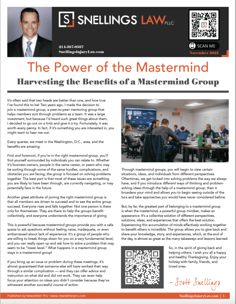 a newspaper with a man in a room with people around it