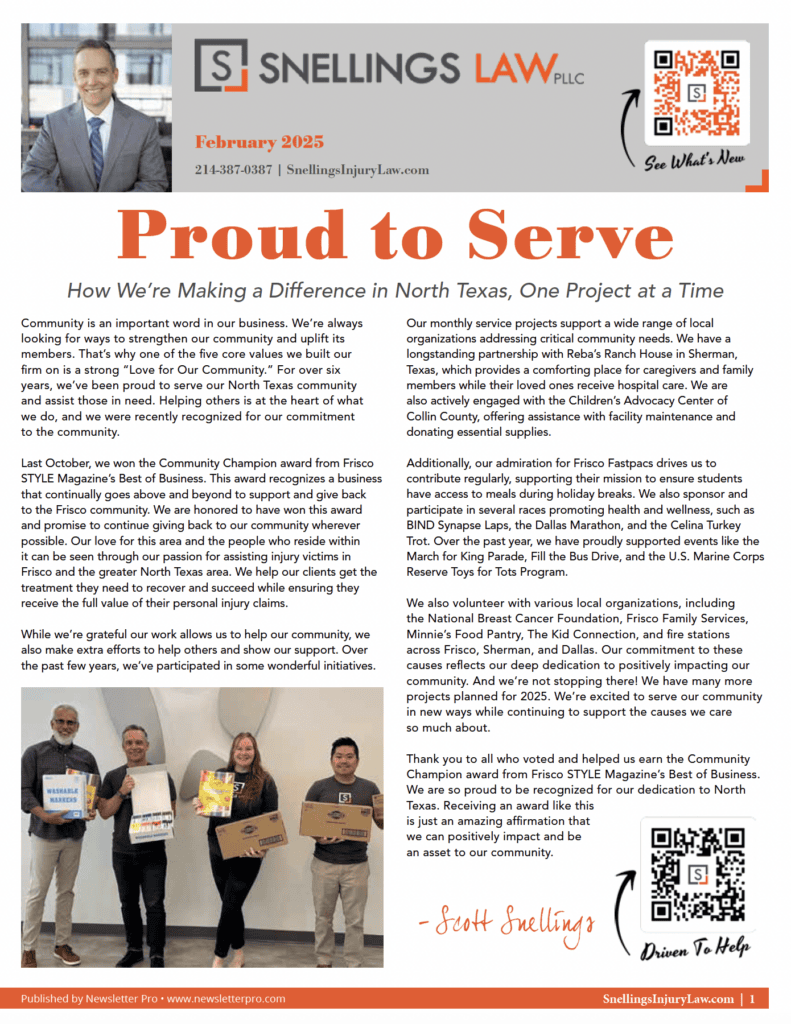 Proud to Serve: How We’re Making a Difference in North Texas, One Project at a Time