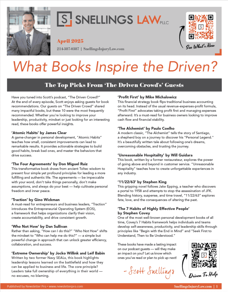 What Books Inspire the Driven?