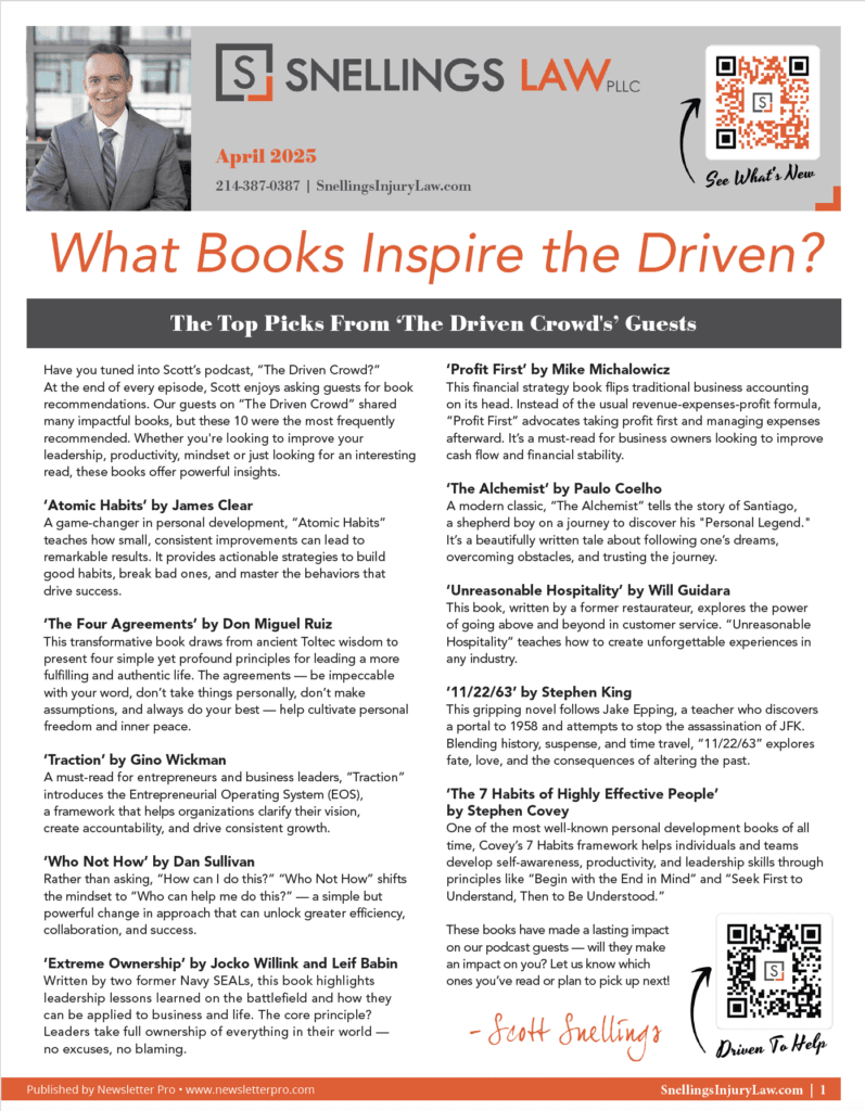 What Books Inspire the Driven?