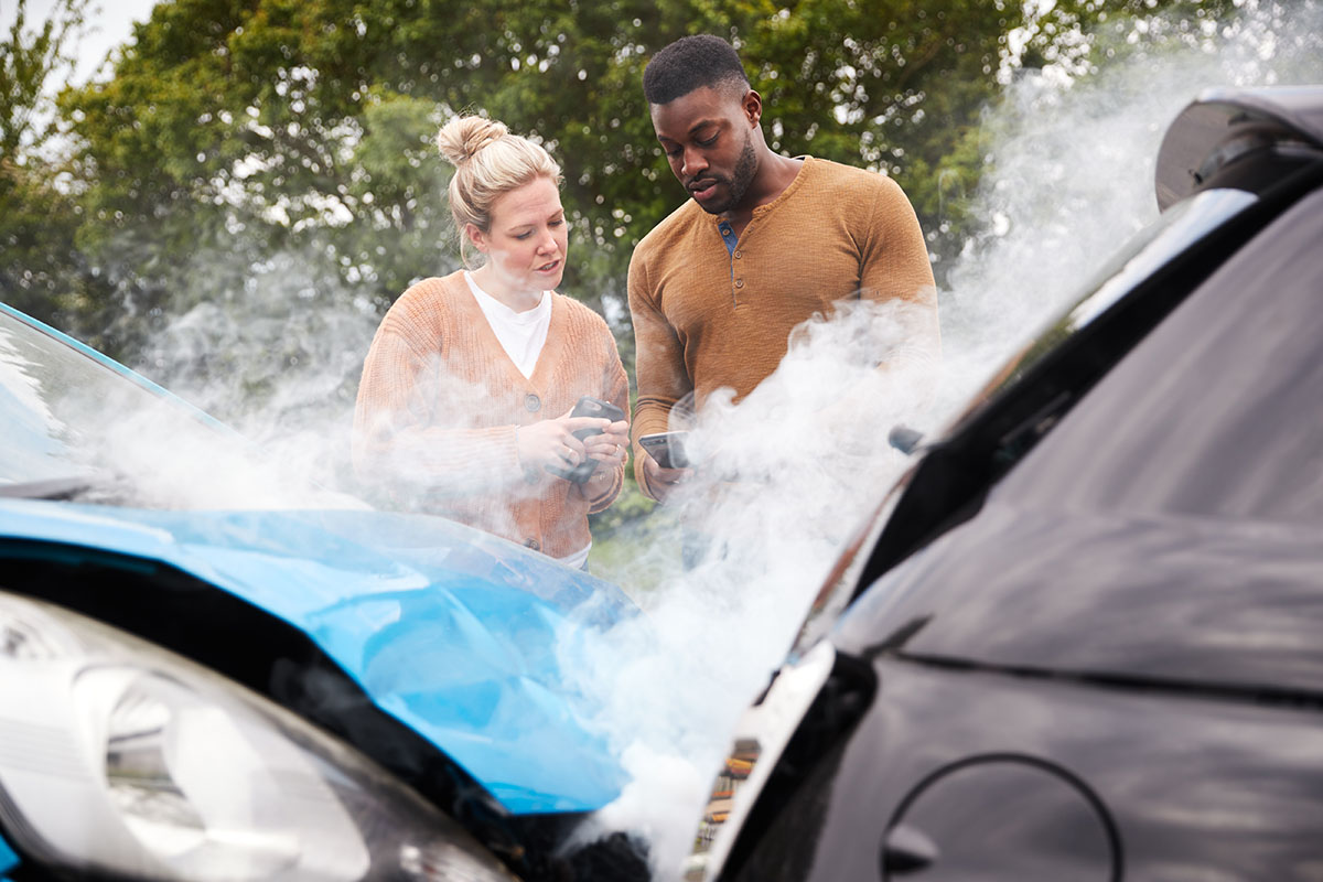 car crash due to negligence in maintenance
