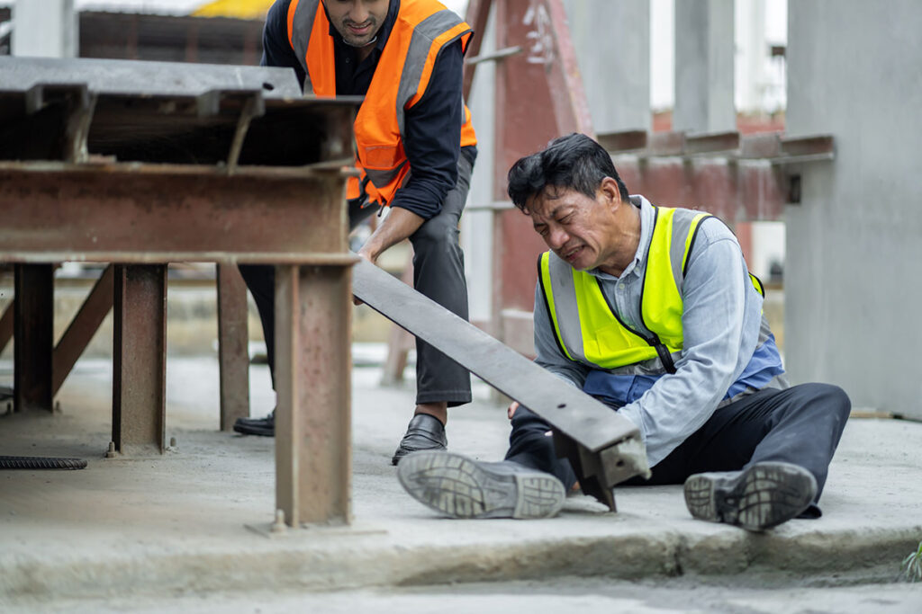 an engineer has an accident where steel falls on h 2025 04 02 04 37 55 utc copy
